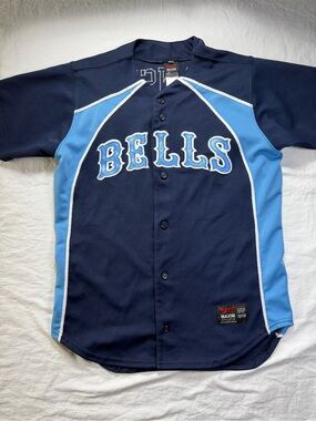 BELLS Men’s Navy & Light Blue Baseball Jersey